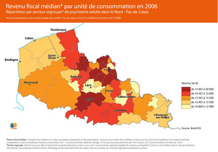 Revenu fiscal médian par unité de consommation en