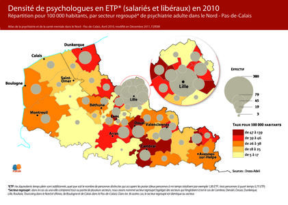 Densité de psychologues en ETP (salariés et libéra