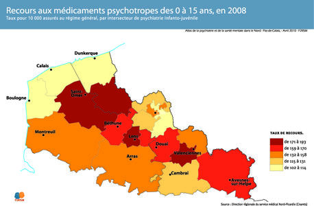 Recours aux médicaments psychotropes de 0 à 15 ans