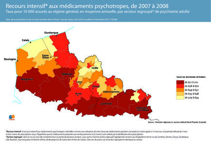 Recours intensif aux médicaments psychotropes, de