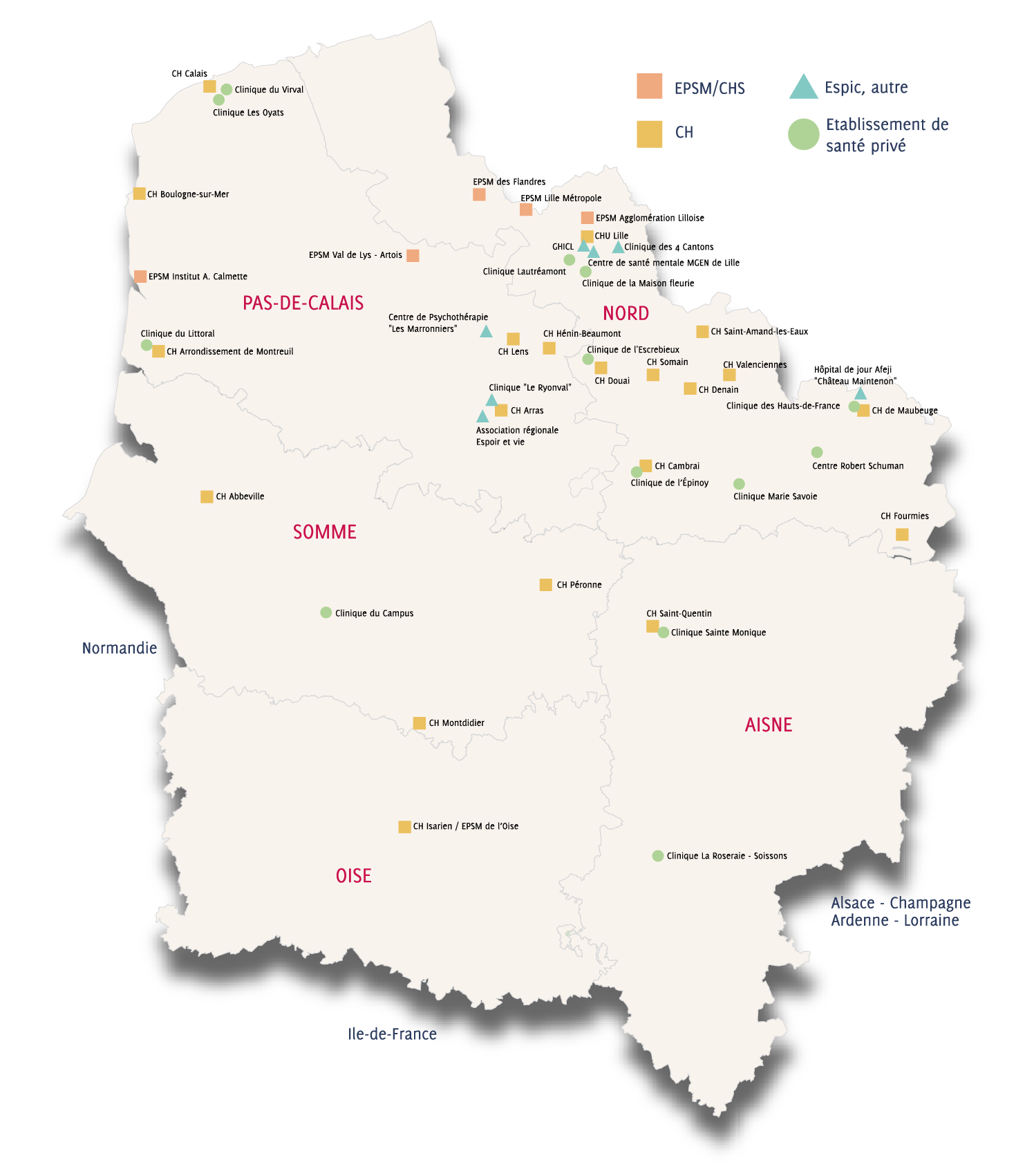 Carte des adhérents